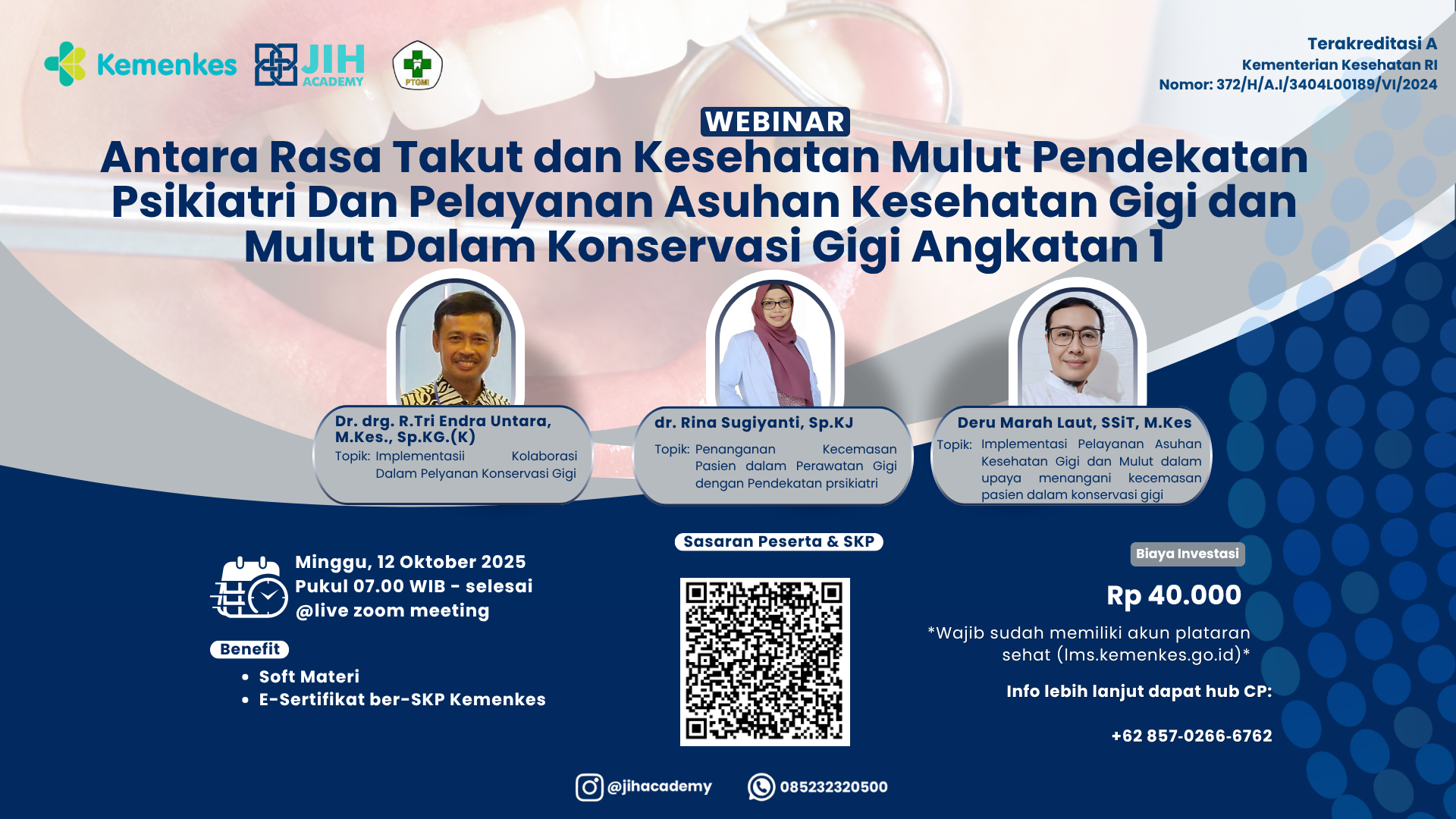 Antara Rasa Takut dan Kesehatan Mulut Pendekatan Psikiatri Dan Pelayanan Asuhan Kesehatan Gigi dan Mulut Dalam Konservasi Gigi Angkatan 1