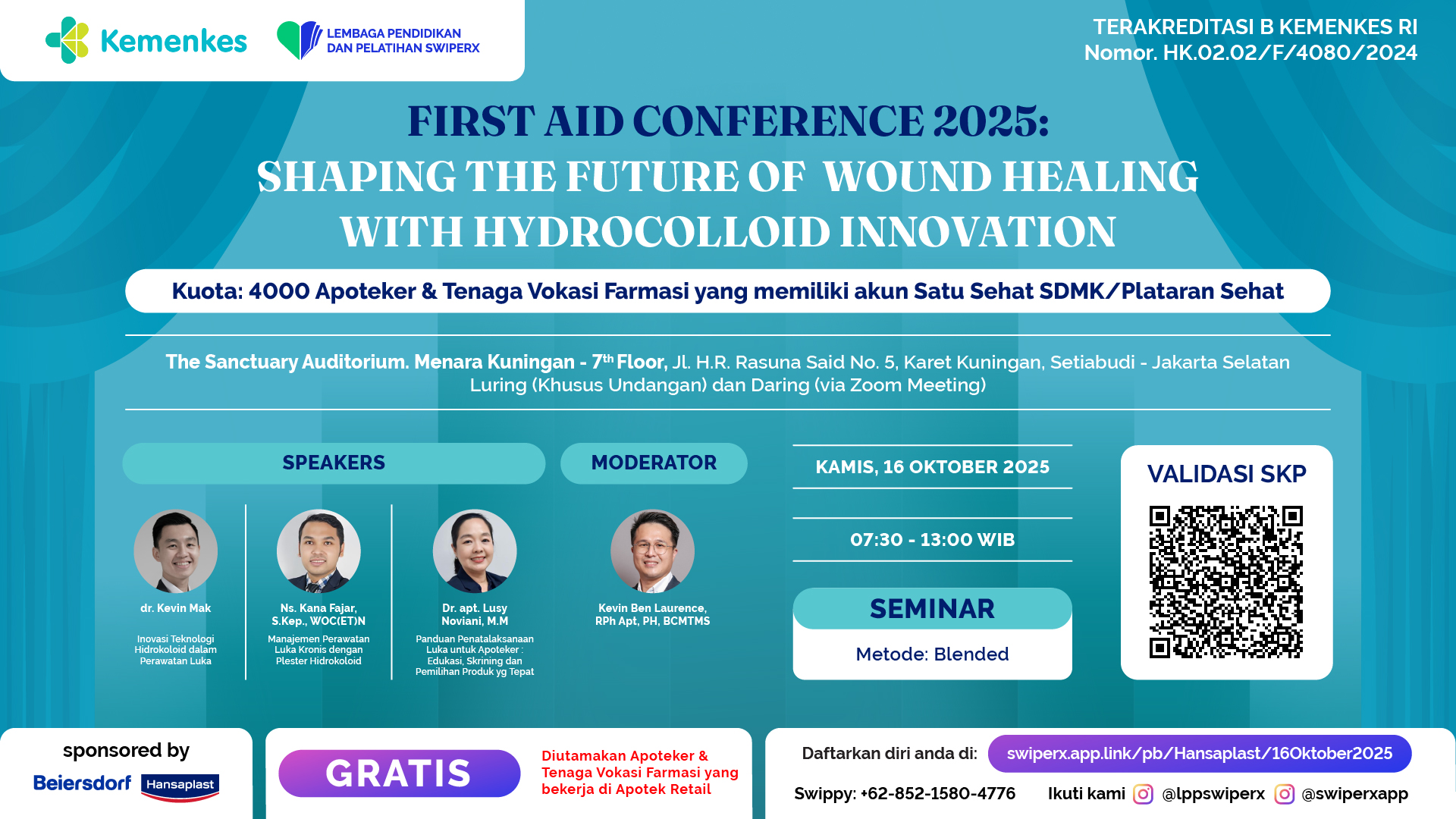 FIRST AID CONFERENCE 2025: SHAPING THE FUTURE OF WOUND HEALING WITH HYDROCOLLOID INNOVATION Angkatan 1