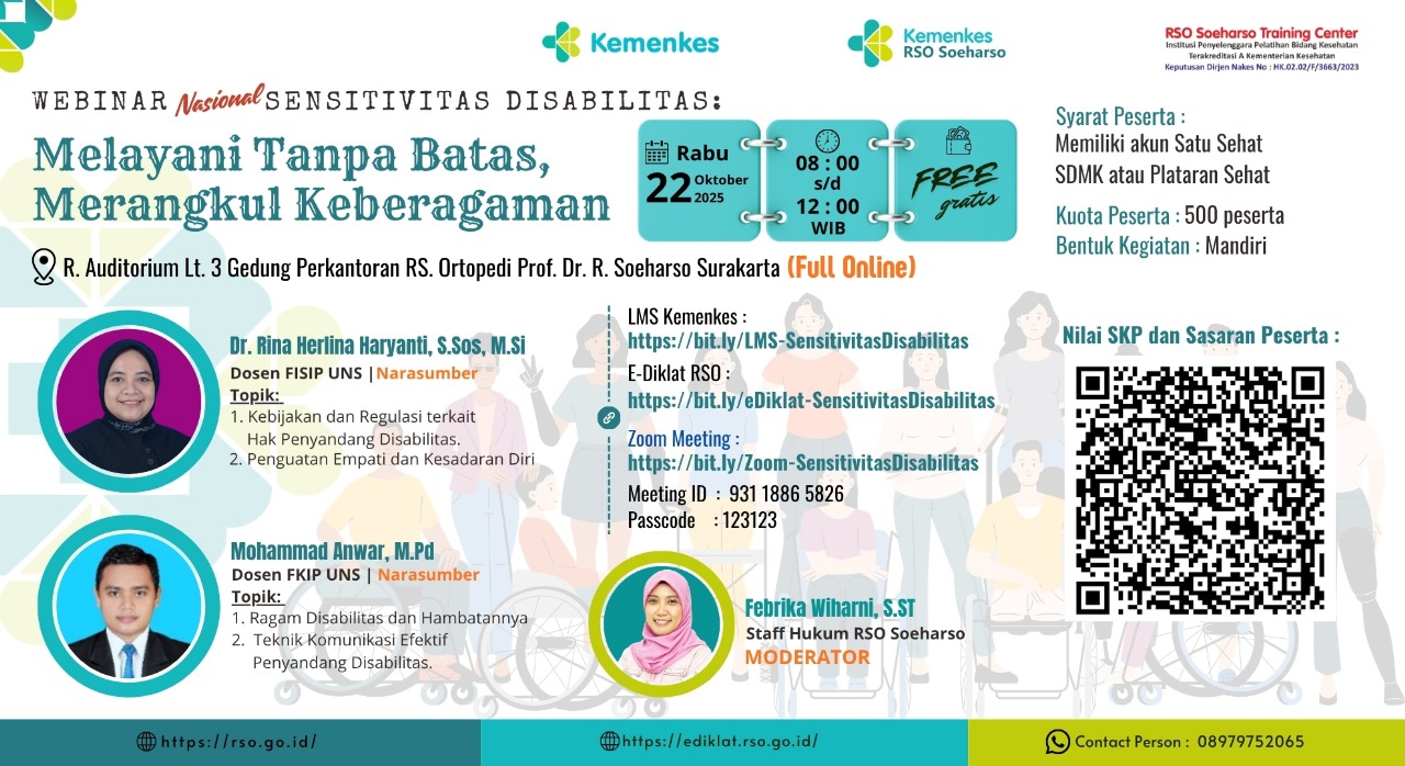 Webinar Sensitifitas Disabilitas: Melayani Tanpa Batas, Merangkul Keberagaman Angkatan 1