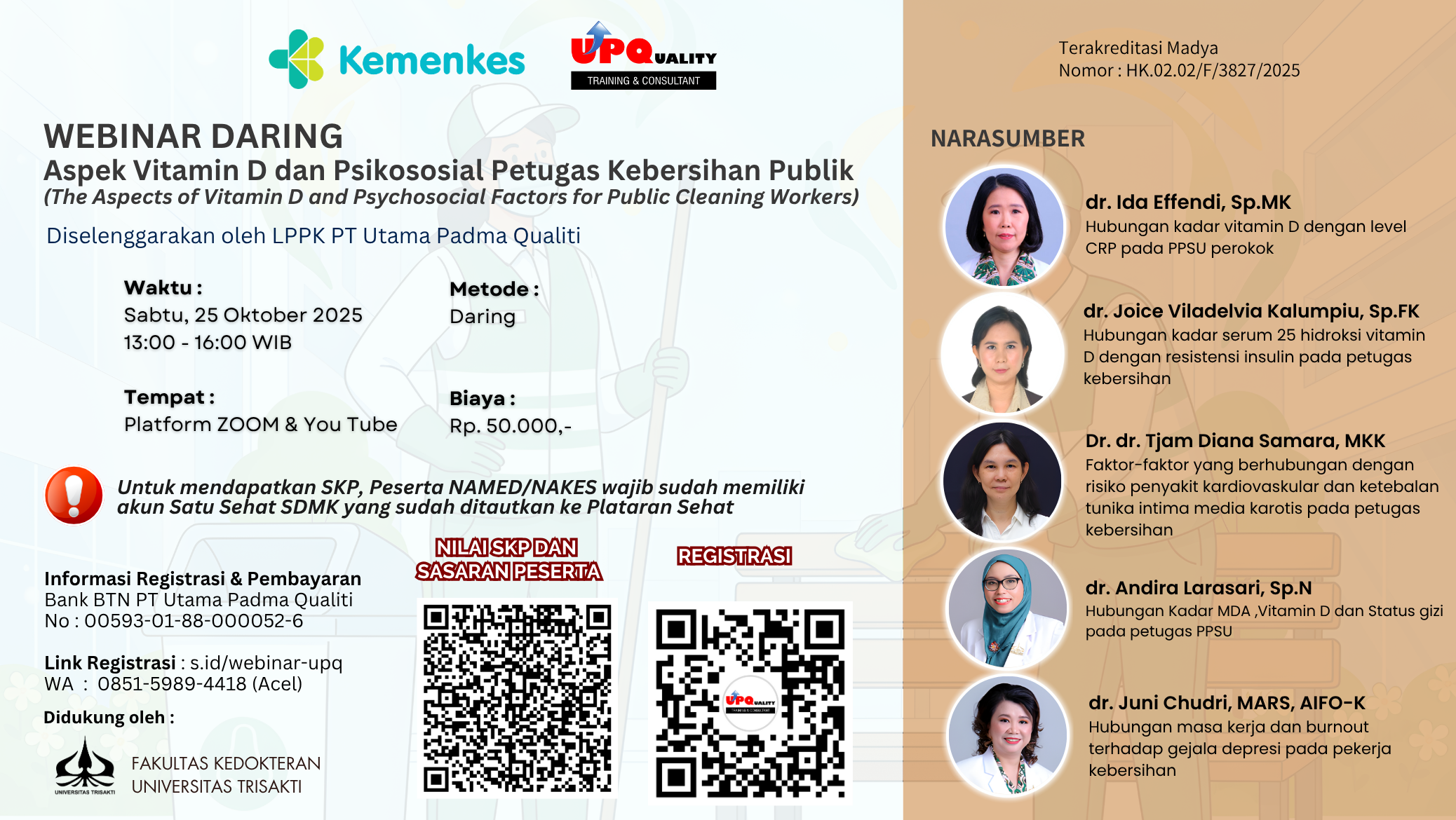 Aspek Vitamin D dan Psikososial Petugas Kebersihan Publik (The Aspects of Vitamin D and Psychosocial Factors for Public Cleaning Workers)  Angkatan 1