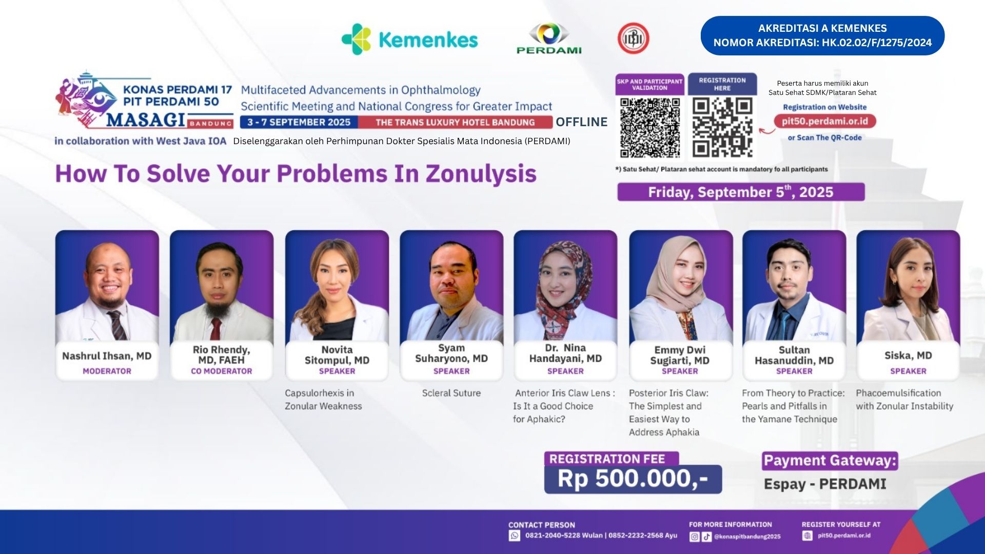 PIT PERDAMI 50: How To Solve Your Problems In Zonulysis  Angkatan 1