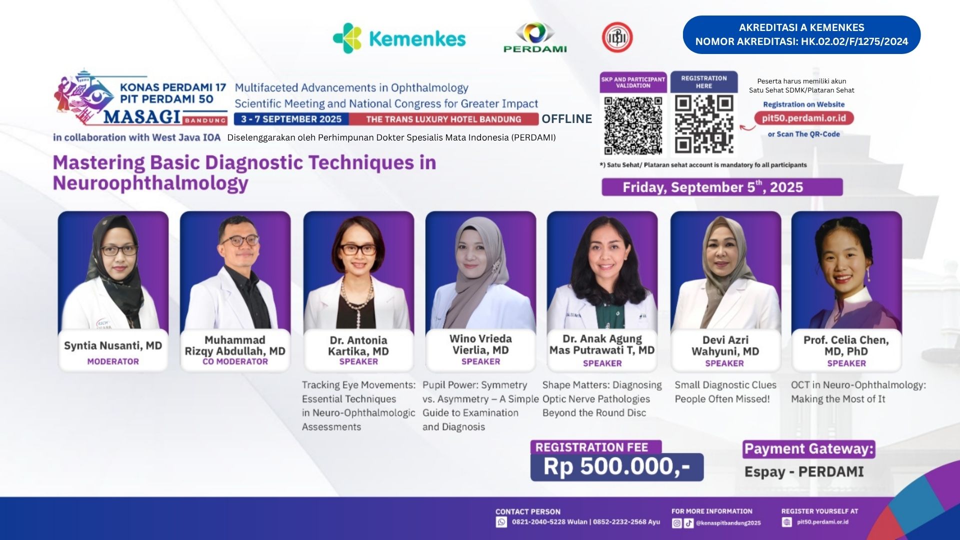 PIT PERDAMI 50: Mastering Basic Diagnostic Techniques In Neuro-Ophthalmology Angkatan 1