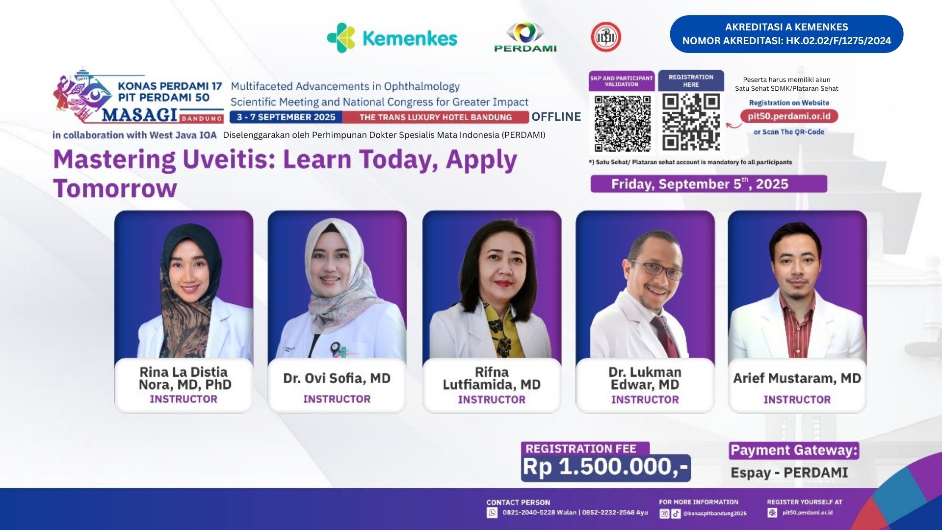 PIT Perdami 50th: Mastering Uveitis: Learn Today, Apply Tomorrow Angkatan 1