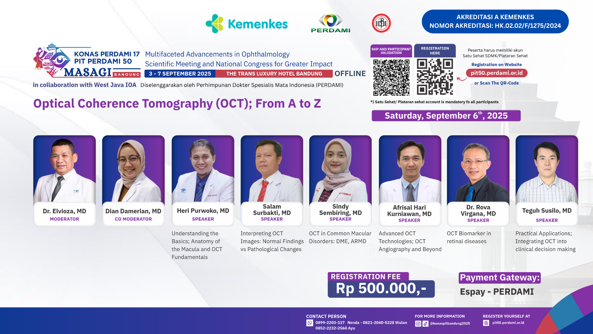 PIT PERDAMI 50 : Optical Coherence Tomography (OCT); From A to Z  Angkatan 1