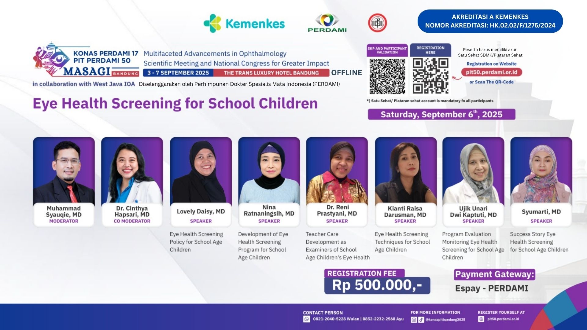 PIT PERDAMI 50: Eye Health Screening for School Children Angkatan 1