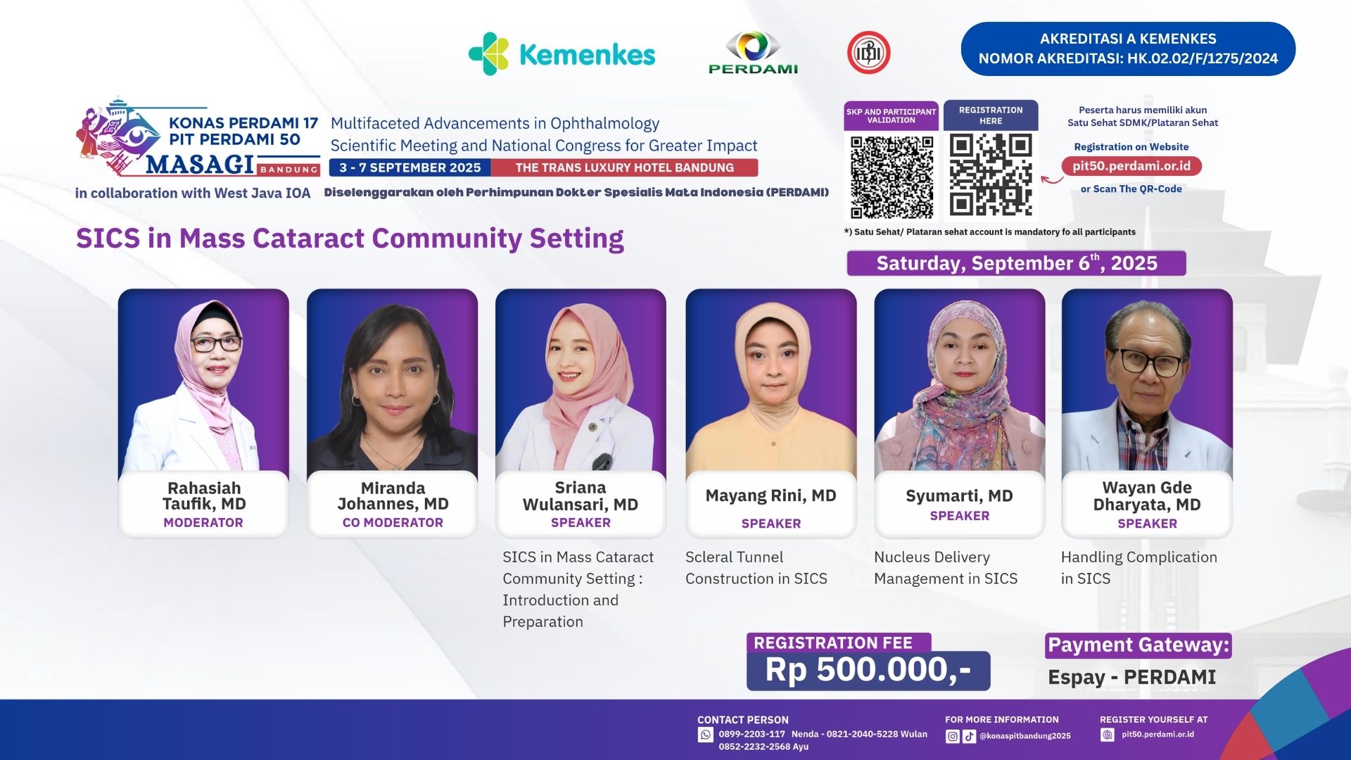 PIT PERDAMI 50: SICS in Mass Cataract Community Setting Angkatan 1