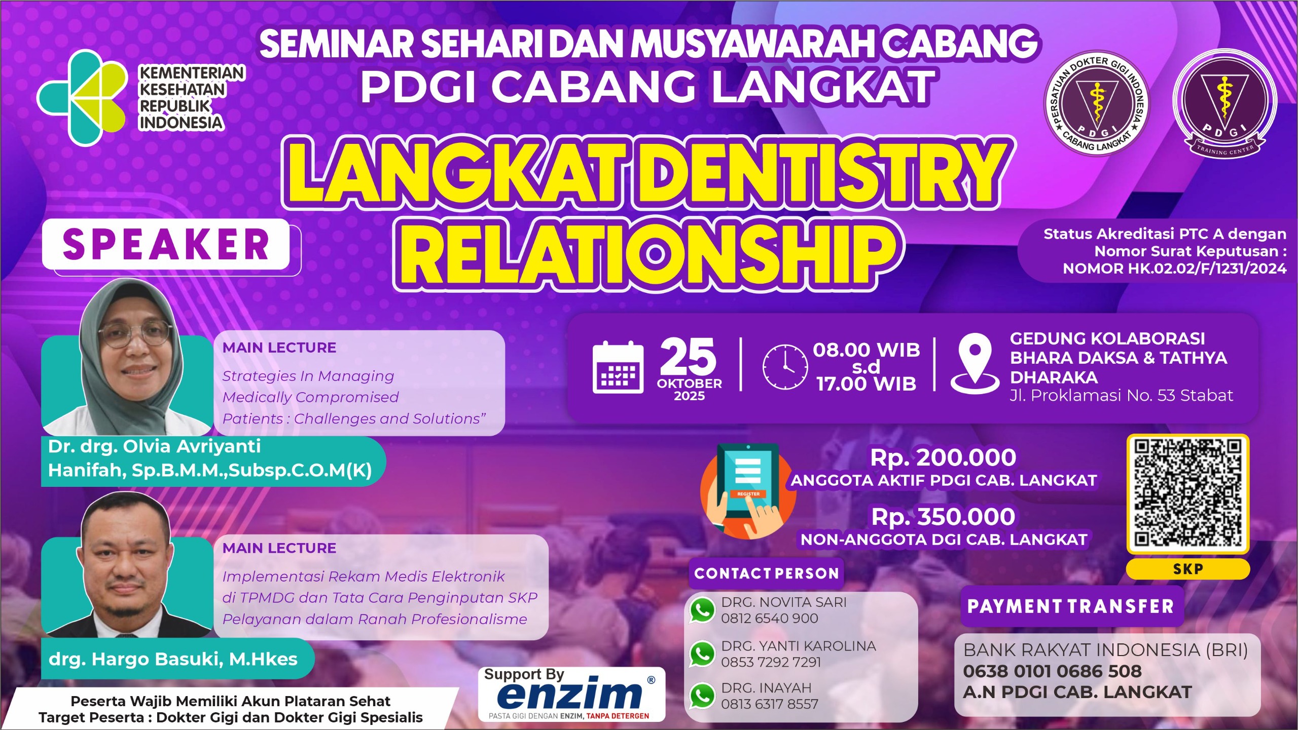 PDGI Cabang Langkat "Seminar Langkat Dentistry Relationship" Angkatan 1