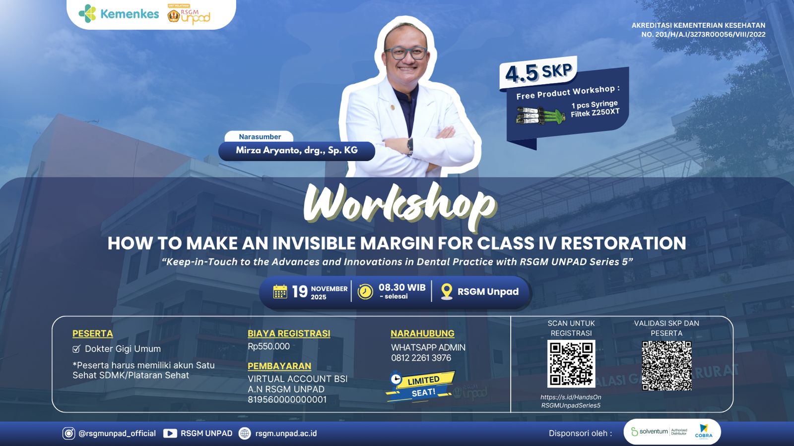 HOW TO MAKE AN INVISIBLE MARGIN FOR CLASS IV RESTORATION Angkatan 1