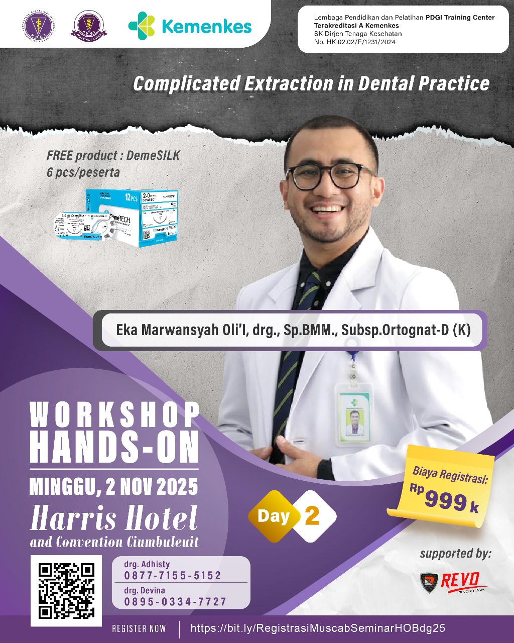 Workshop 4 PDGI Kota Bandung 2025 “Extraction in Dental Practice" Angkatan 2