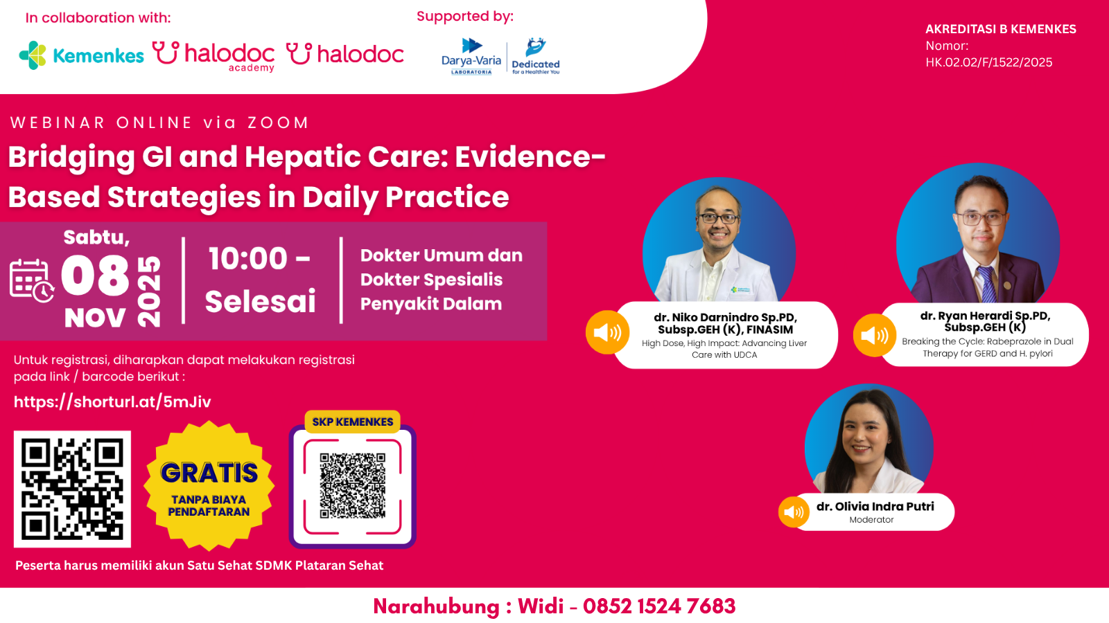 Webinar Halodoc - Bridging GI and Hepatic Care: Evidence-Based Strategies in Daily Practice Angkatan 1
