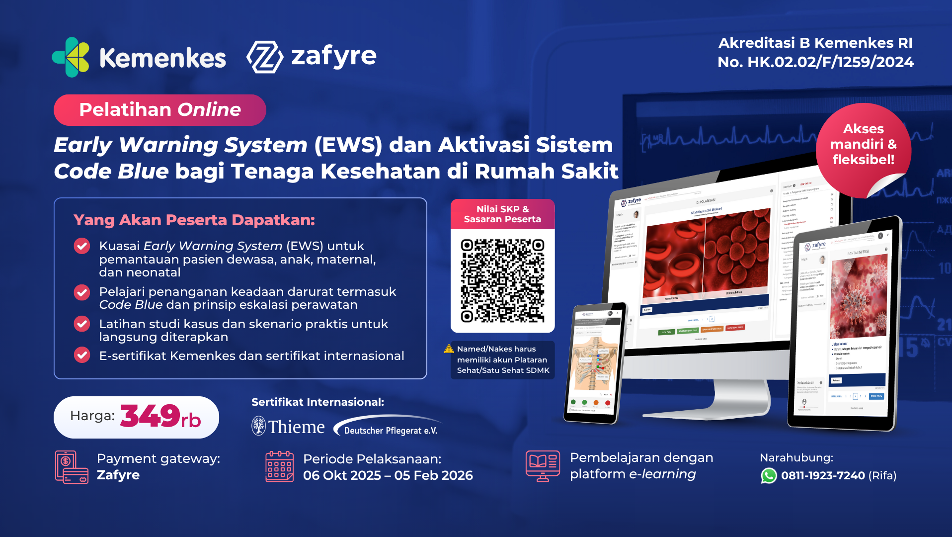 Pelatihan Early Warning Sistem (EWS) dan Aktivasi Sistem Code Blue Bagi Tenaga Kesehatan di Rumah Sakit Angkatan 2