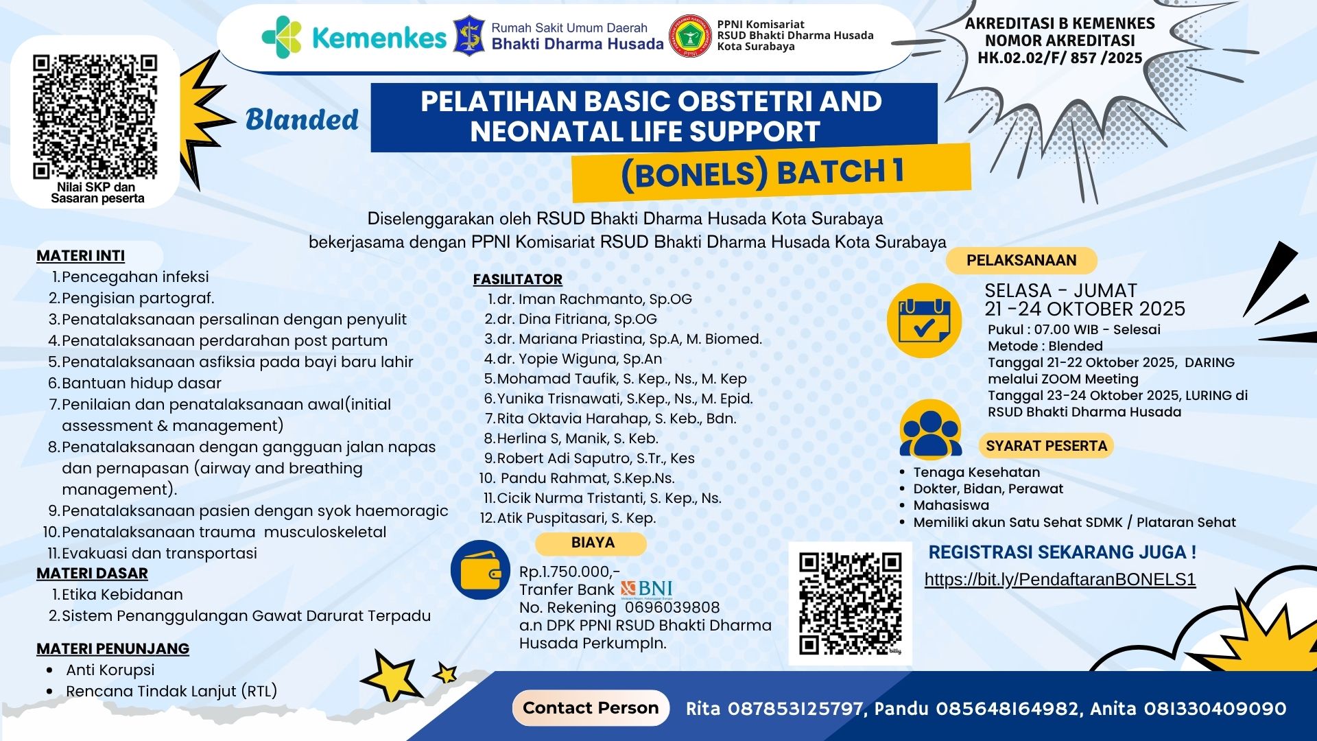 Pelatihan BONELS Basic Obstetric and Neonatal Life Support Angkatan 1