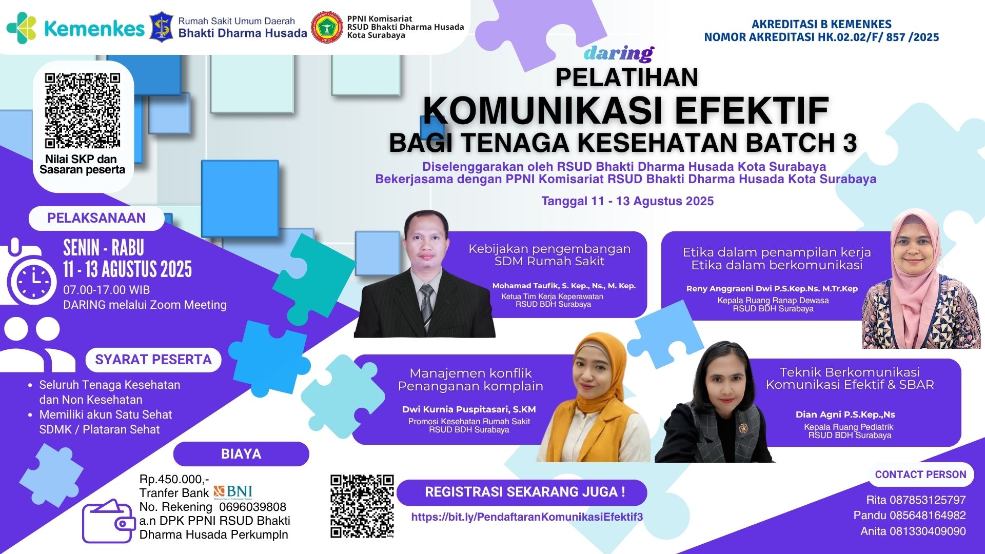 Pelatihan Komunikasi Efektif bagi Tenaga Kesehatan Angkatan 3