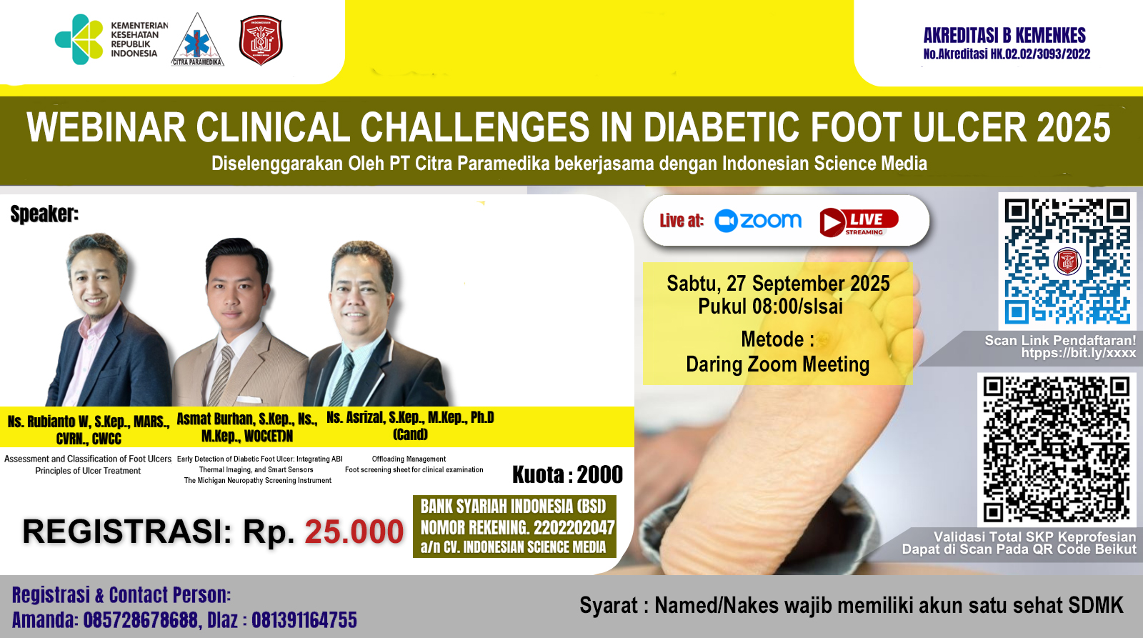 Clinical Challenges In Diabetic Foot Ulcer 2025  Angkatan 1