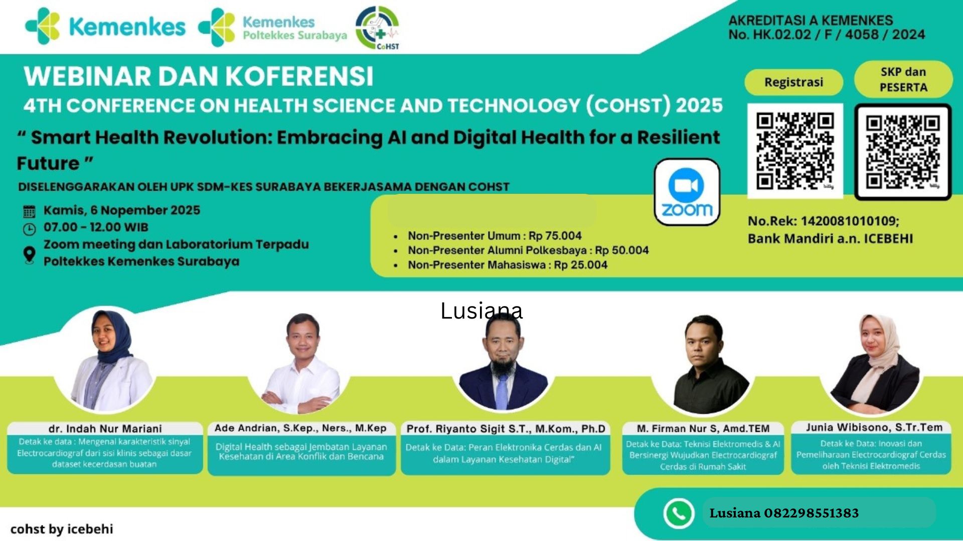 Smart Health Revolution: Embracing AI and Digital Health for a Resilient Future”  Angkatan 1