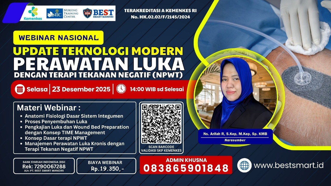 Update Teknologi Modern Perawatan Luka dengan Terapi Tekanan Negatif (NPWT) Angkatan 1