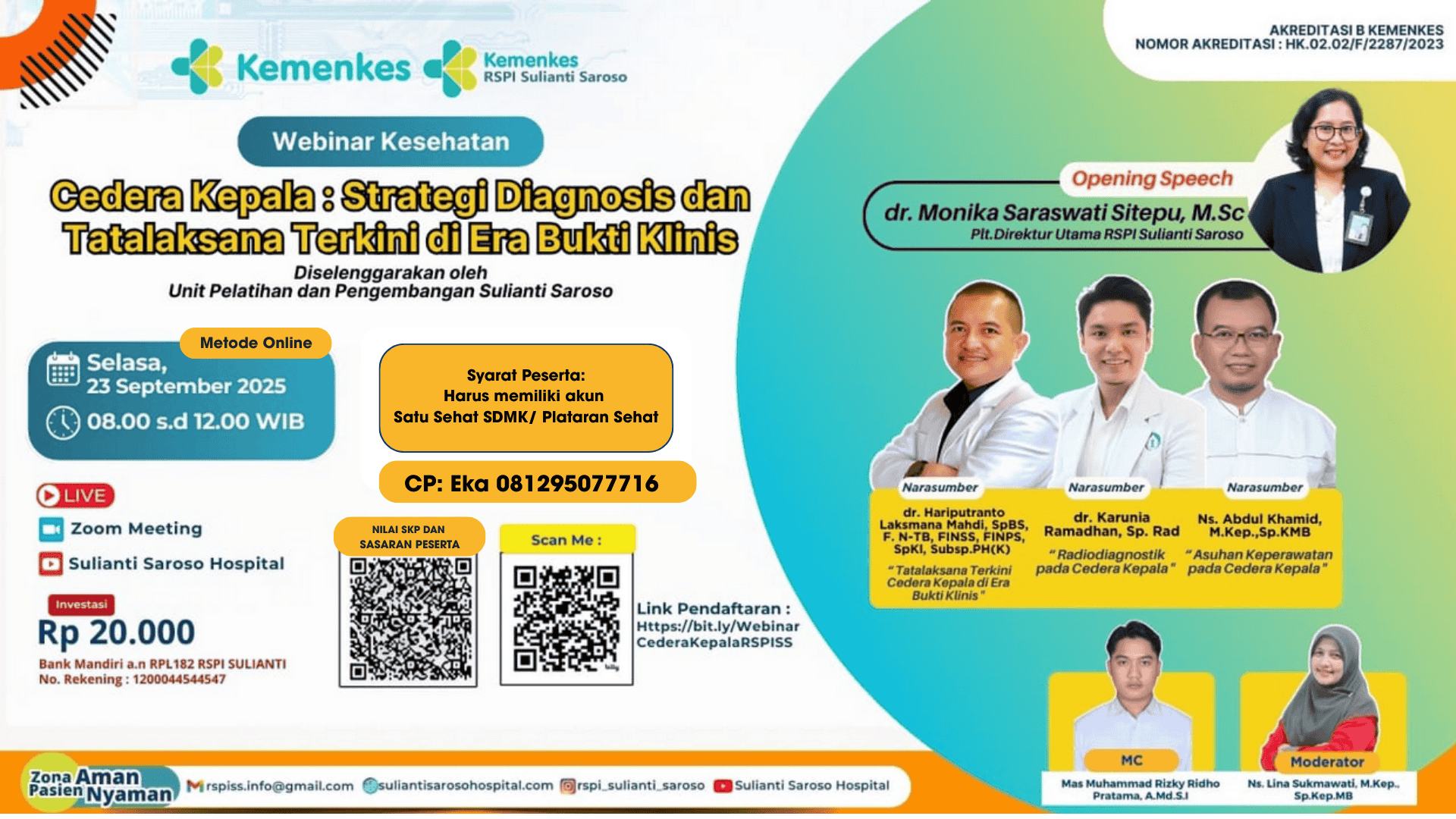 Cedera Kepala : Strategi Diagnosis dan Tatalaksana Terkini di Era Bukti Klinis Angkatan 1