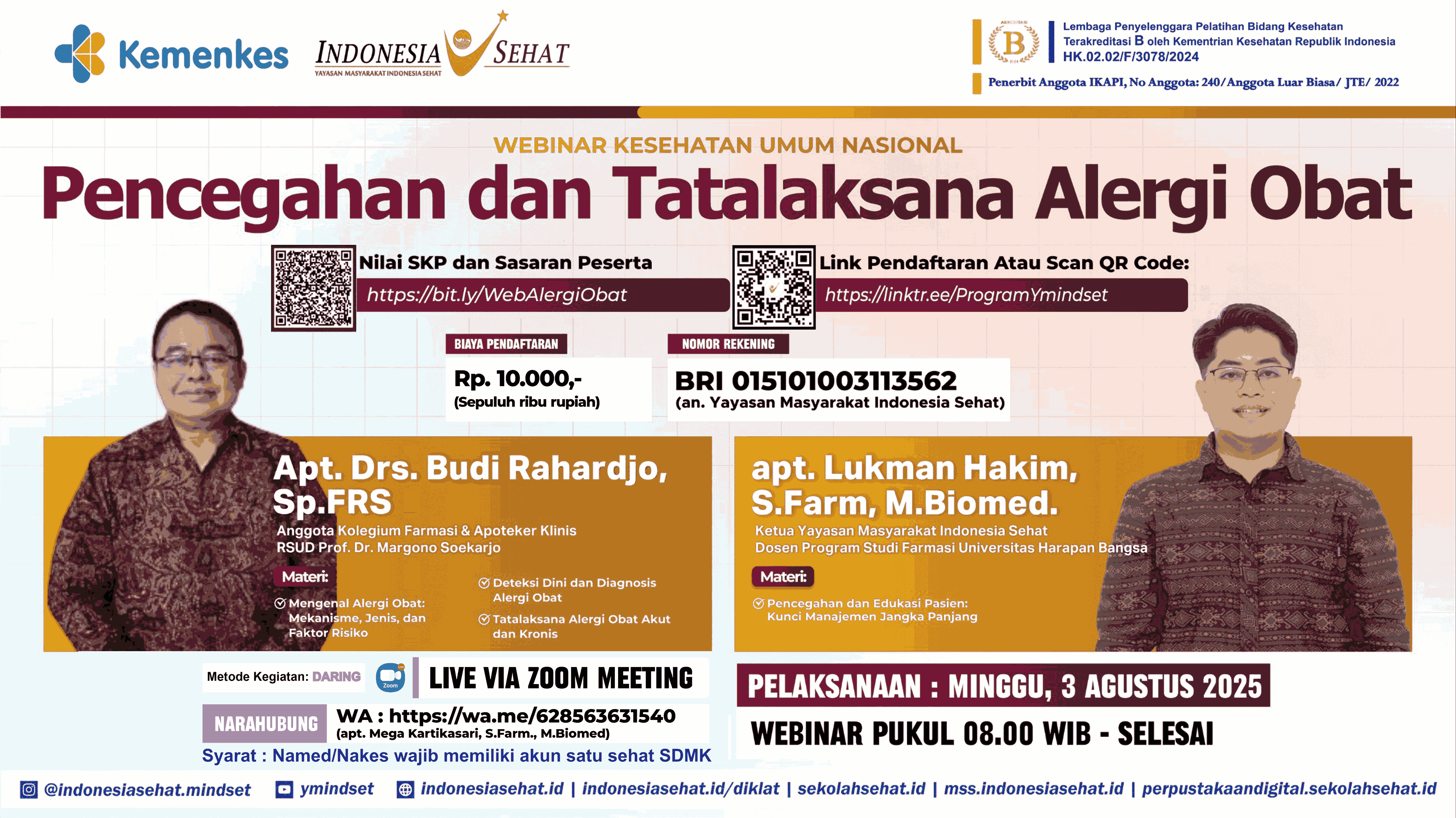 Pencegahan dan Tatalaksana Alergi Obat Angkatan 1