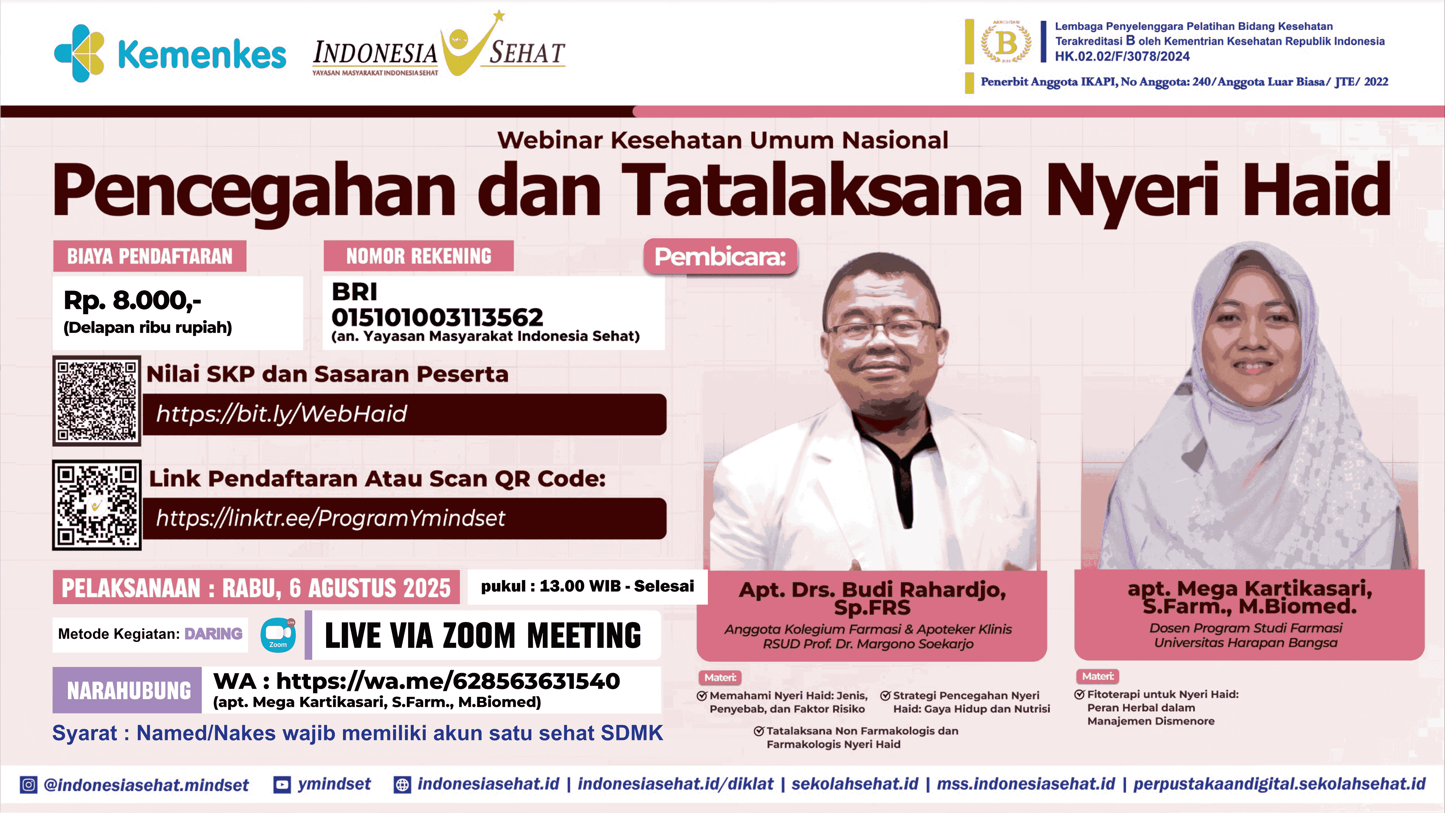 Pencegahan dan Tatalaksana Nyeri Haid Angkatan 1