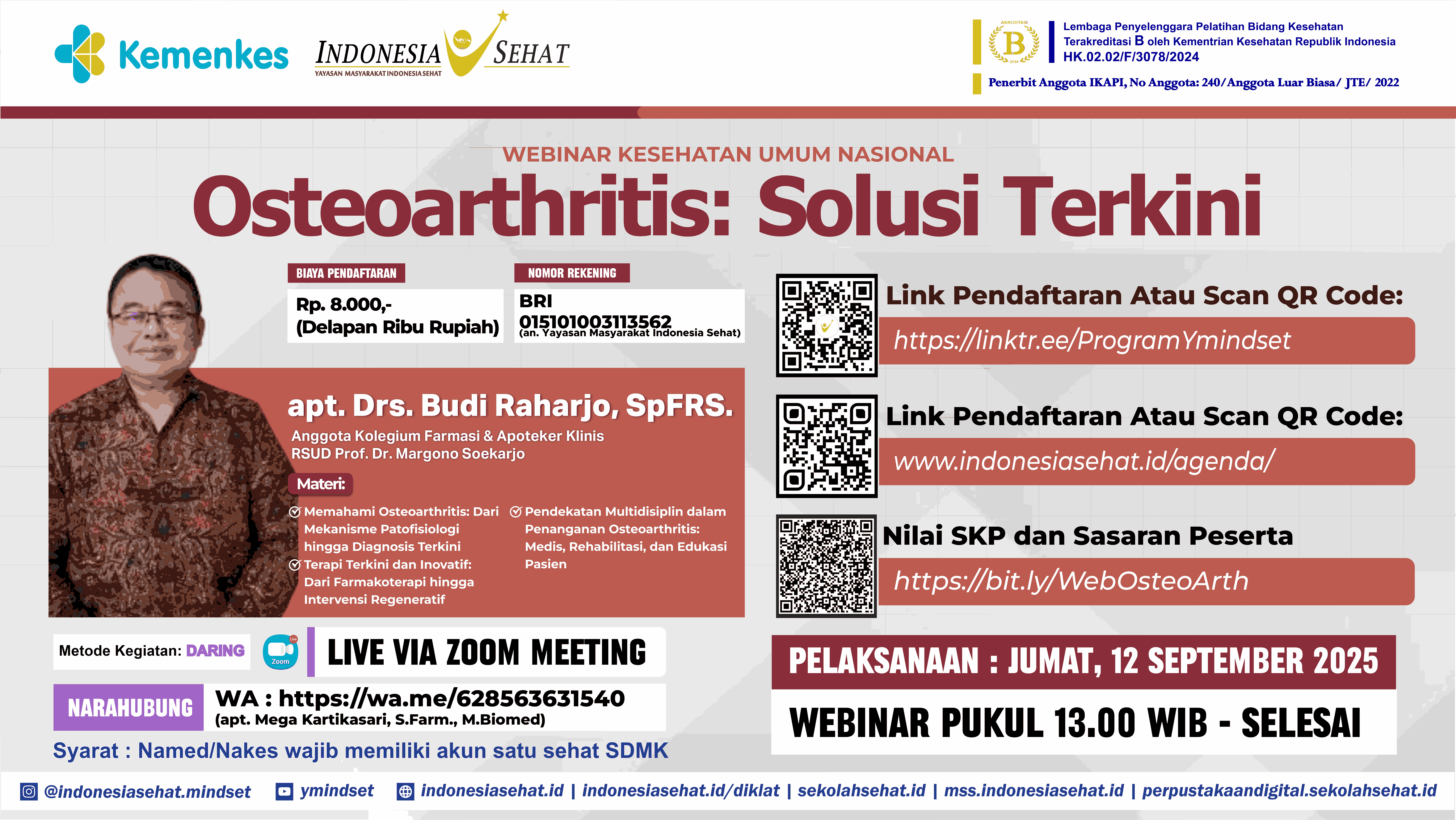 Osteoarthritis: Solusi Terkini Angkatan 1