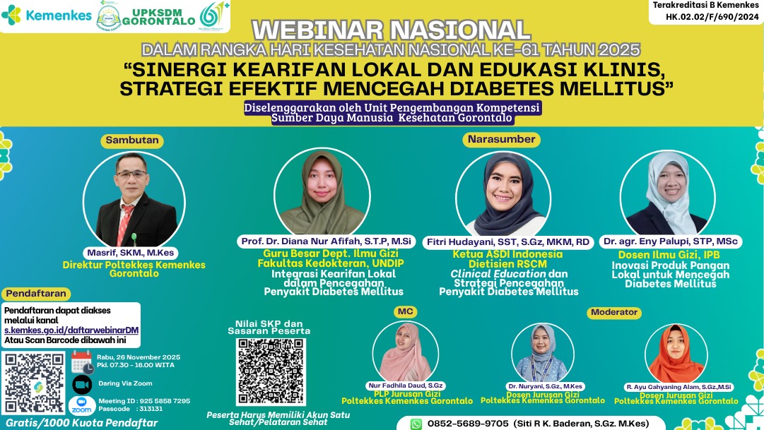 Webinar Sinergi Kearifan Lokal Dan Edukasi Klinis : Strategi Efektif Mencegah Diabetes Mellitus Angkatan 1