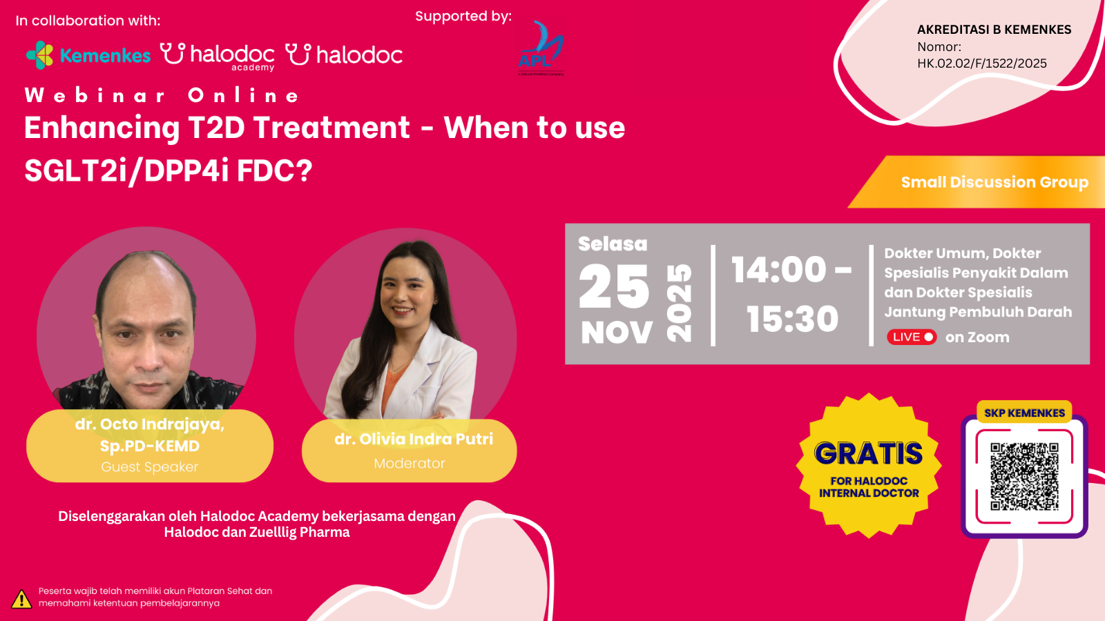 Webinar Halodoc - Enhancing T2D Treatment - When to use SGLT2i/DPP4i FDC? Angkatan 1