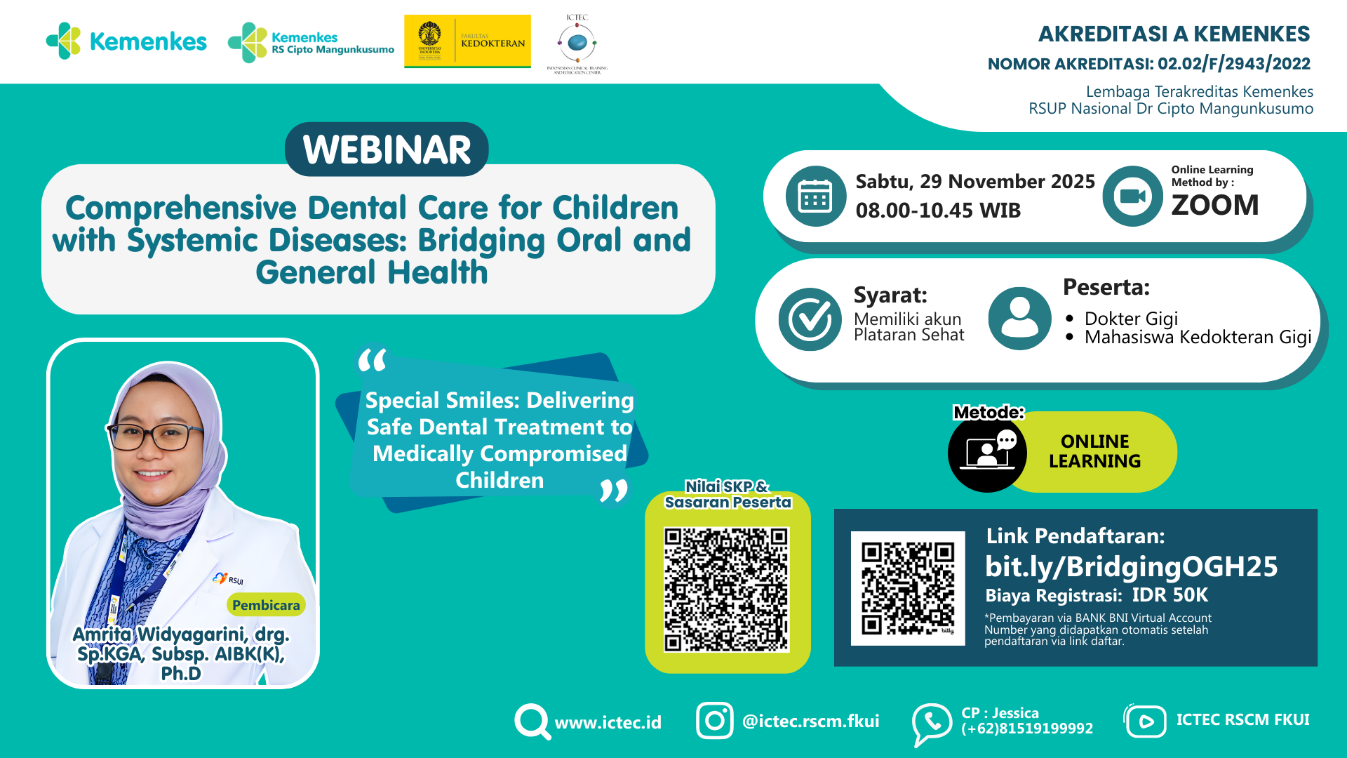 COMPREHENSIVE DENTAL CARE FOR CHILDREN WITH SYSTEMIC DISEASES: BRIDGING ORAL AND GENERAL HEALTH Angkatan 1