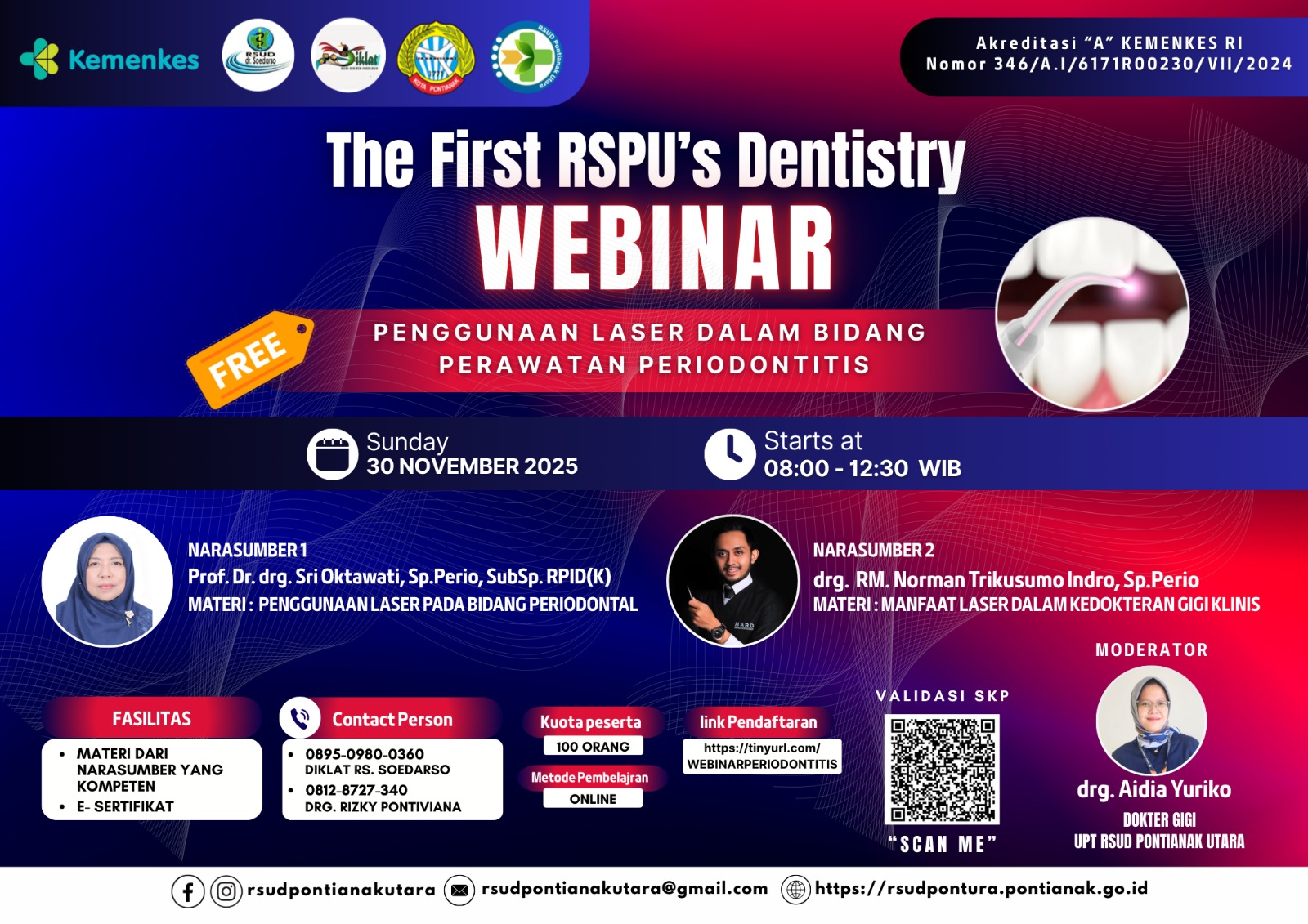 Webinar Nasional North Pontianak Dentistry Update 2025 Angkatan 1