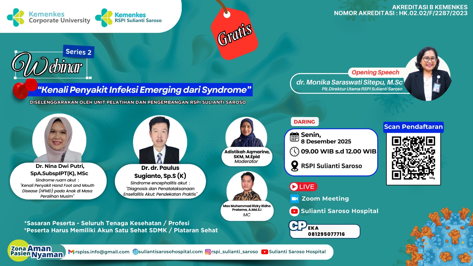 Webinar Series 2  Kenali Penyakit Infeksi Emerging dari Syndrome