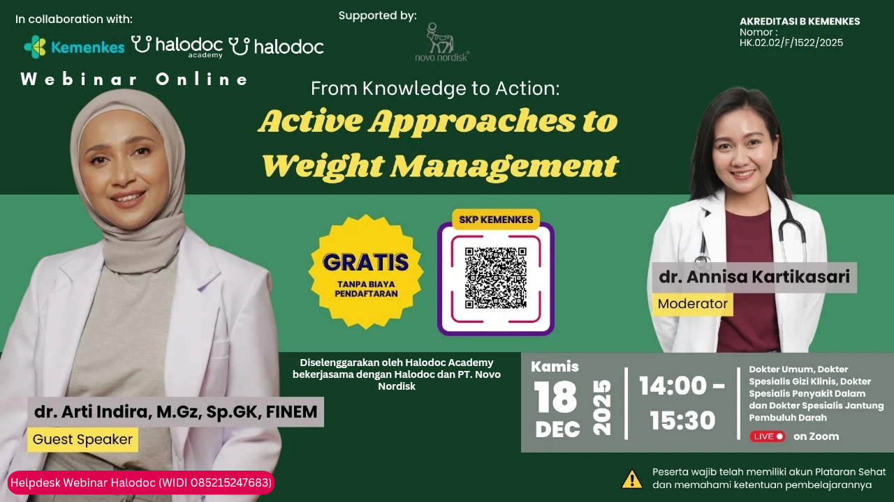 Webinar Halodoc - From Knowledge to Action: Active Approaches to Weight Management Angkatan 1