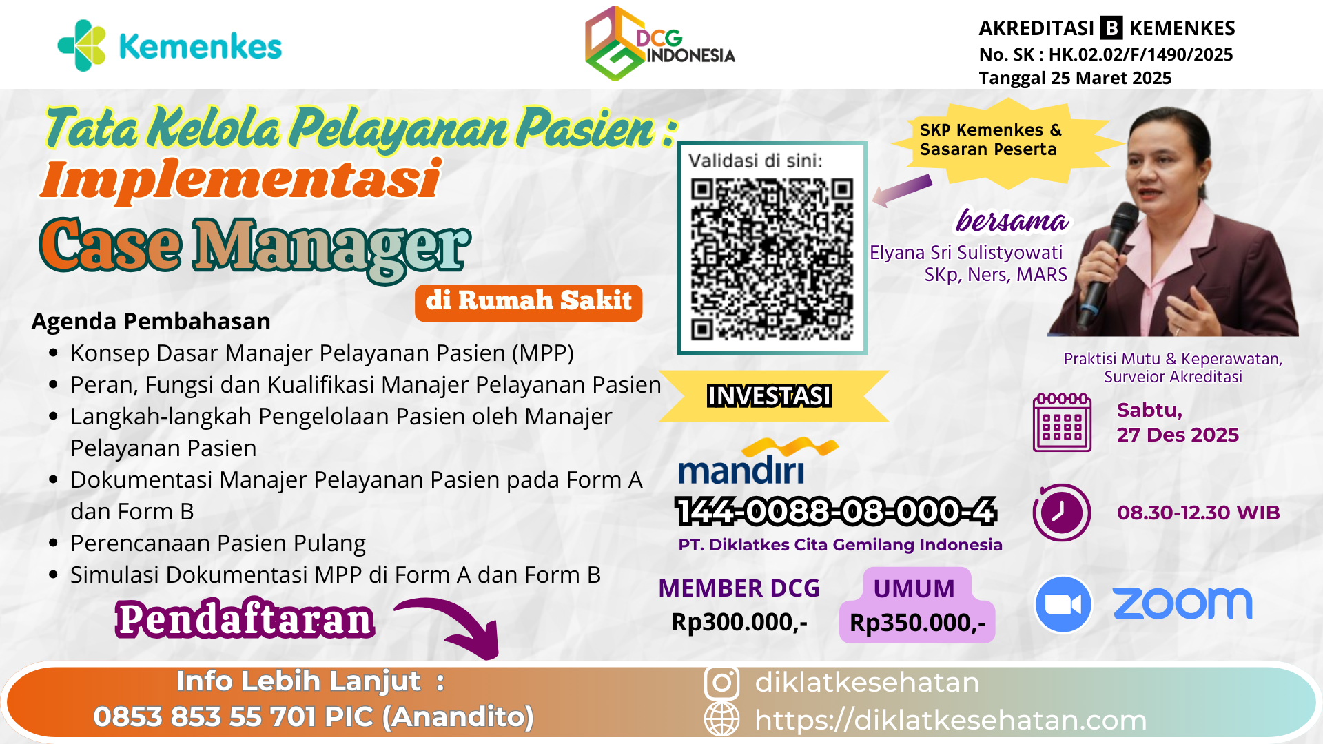TATA KELOLA PELAYANAN PASIEN : IMPLEMENTASI CASE MANAGER DI RUMAH SAKIT Angkatan 1