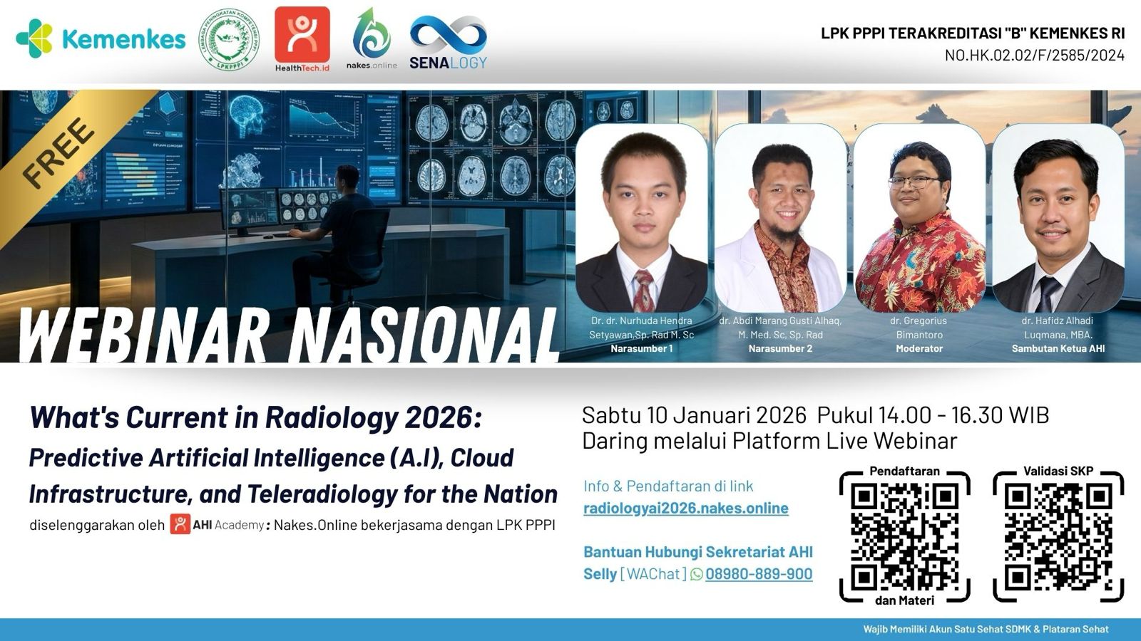 What's Current in Radiology 2026: Predictive AI, Cloud Infrastructure, and Teleradiology for the Nation  Angkatan 1