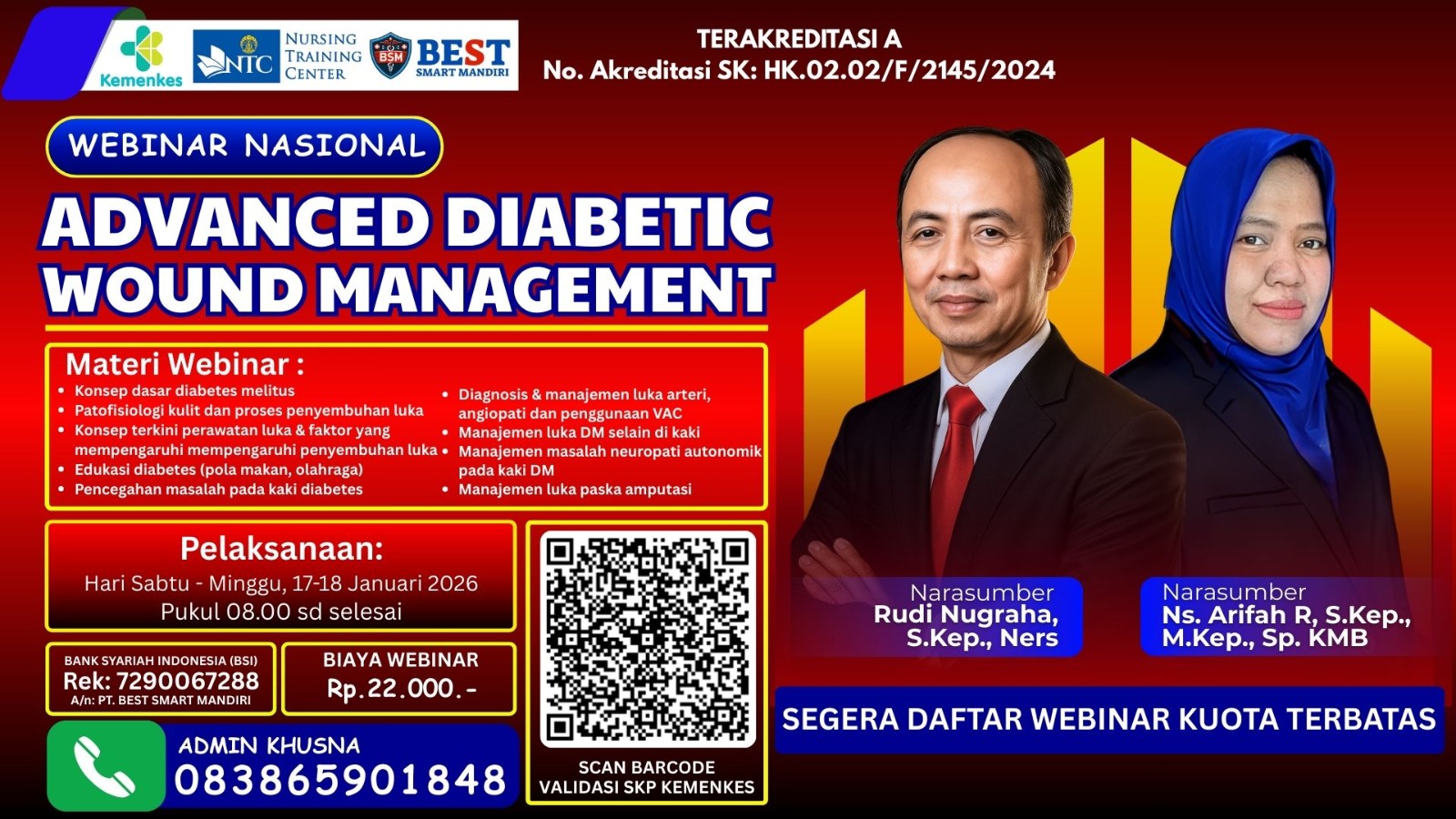 Webinar Nasional "Advanced Diabetic Wound Management" Angkatan 3