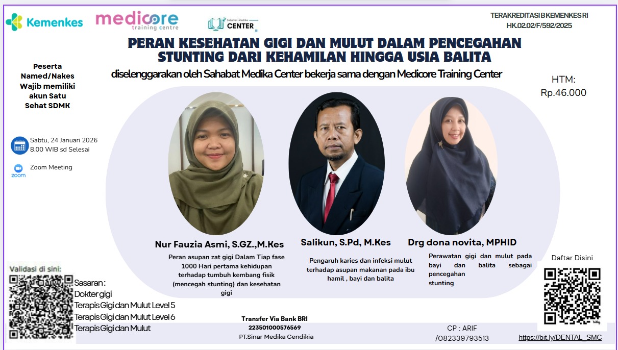 PERAN KESEHATAN GIGI DAN MULUT DALAM PENCEGAHAN STUNTING DARI KEHAMILAN HINGGA USIA BALITA Angkatan 1