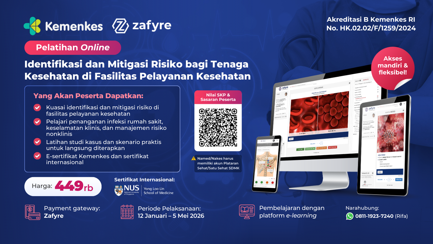 Pelatihan Identifikasi dan Mitigasi Risiko Bagi Tenaga Kesehata di Fasilitas Pelayanan Kesehatan  Angkatan 3