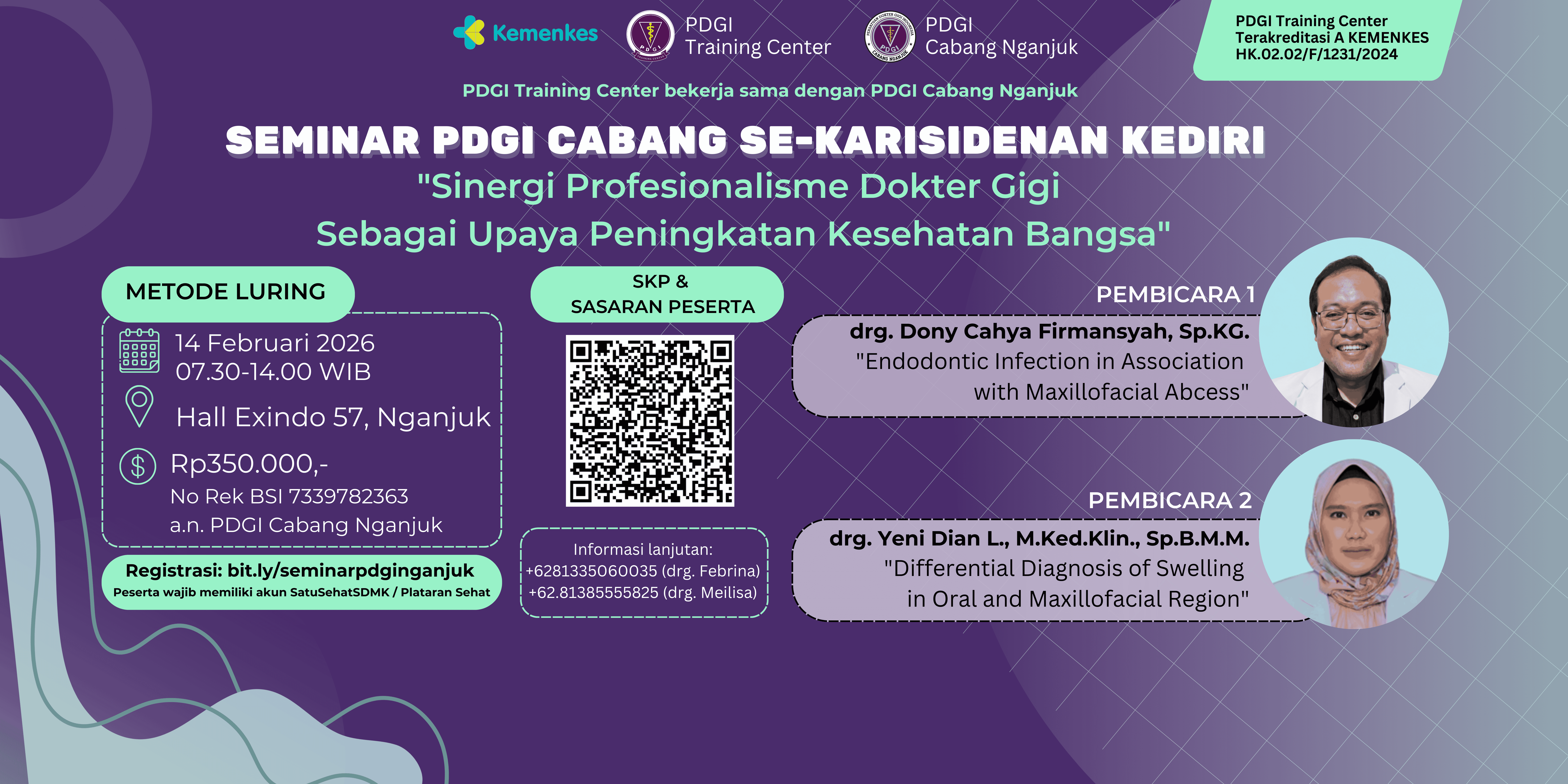 Seminar PDGI Cabang se-karisedenan Kediri “Sinergi Profesionalisme Dokter Gigi sebagai Upaya Peningkatan Kesehatan Bangsa”  Angkatan 1