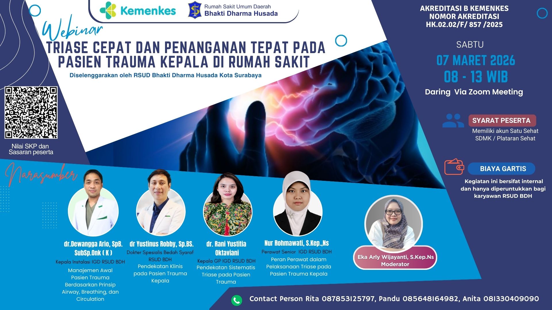 TRIASE CEPAT DAN PENANGANAN TEPAT PADA PASIEN TRAUMA KEPALA DI RUMAH SAKIT Angkatan 1