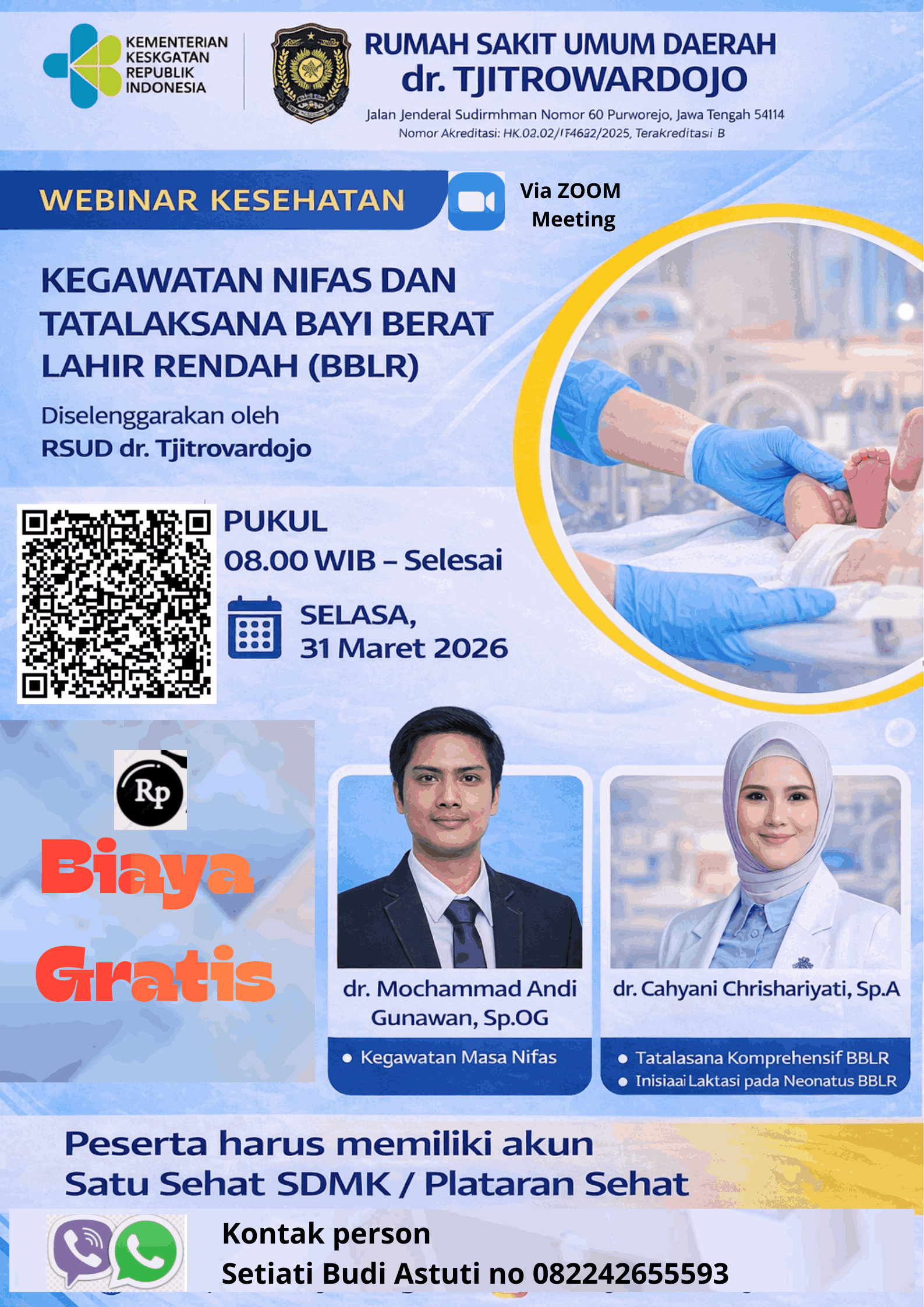 Seminar Kesehatan Kegawatan Ibu Nifas dan Tatalaksana Bayi Berat Lahir Rendah (BBLR) Angkatan 1