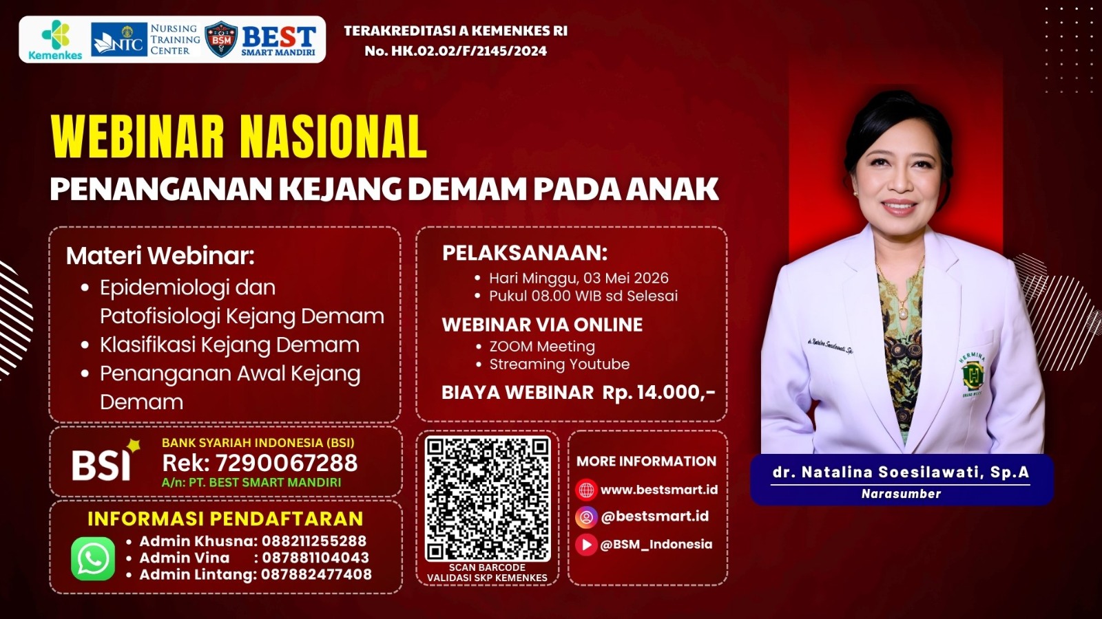 Webinar Nasional Penanganan Kejang Demam Pada Anak Angkatan 1